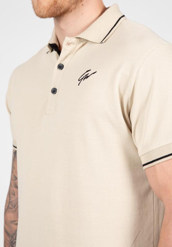 Gorilla Wear Футболка Delano Polo Beige/Black 