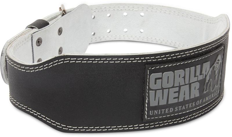 Gorilla Wear Пояс 4 Inch Padded Leather Lifting Belt - Black/Gray