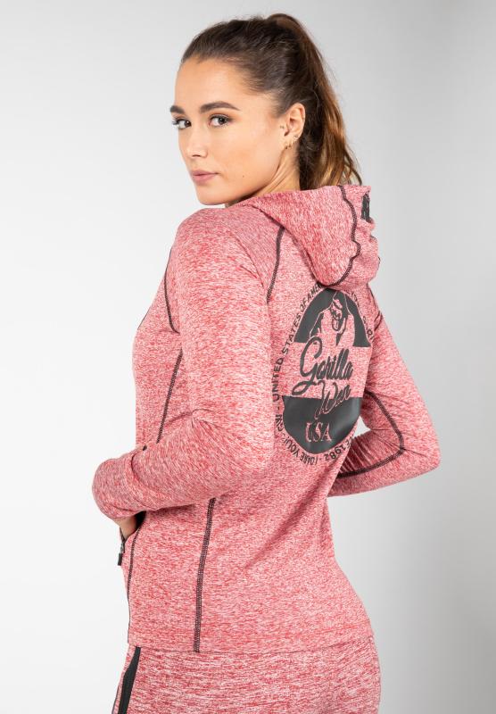 Gorilla Wear Женская кофта Shawnee Zipped Hoodie Mixed Red