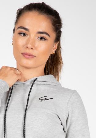 Gorilla Wear Женская кофта Pixley Crop Top Hoodie Gray