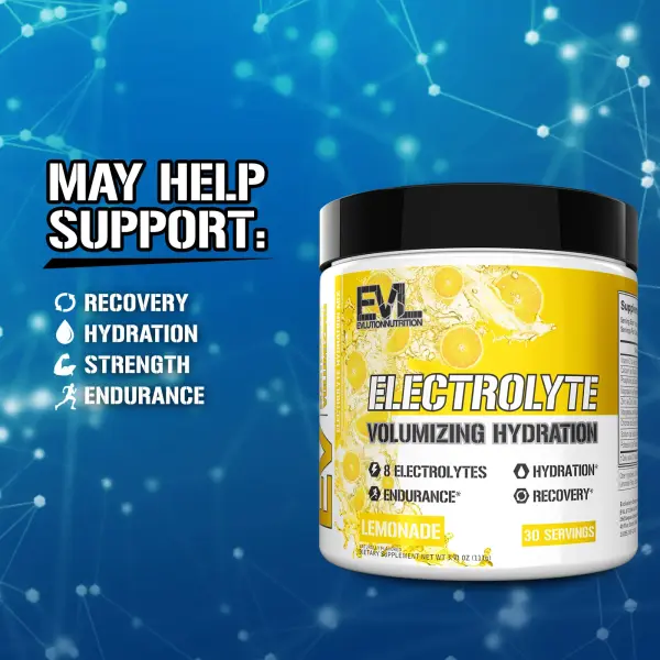EVLution Nutrition, Electrolyte Volumizing Hydration, лимонад, 111 г (3,91 унции)