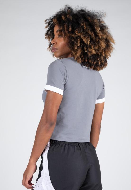 Gorilla Wear Женская футболка New Orleans Cropped T-Shirt - Gray