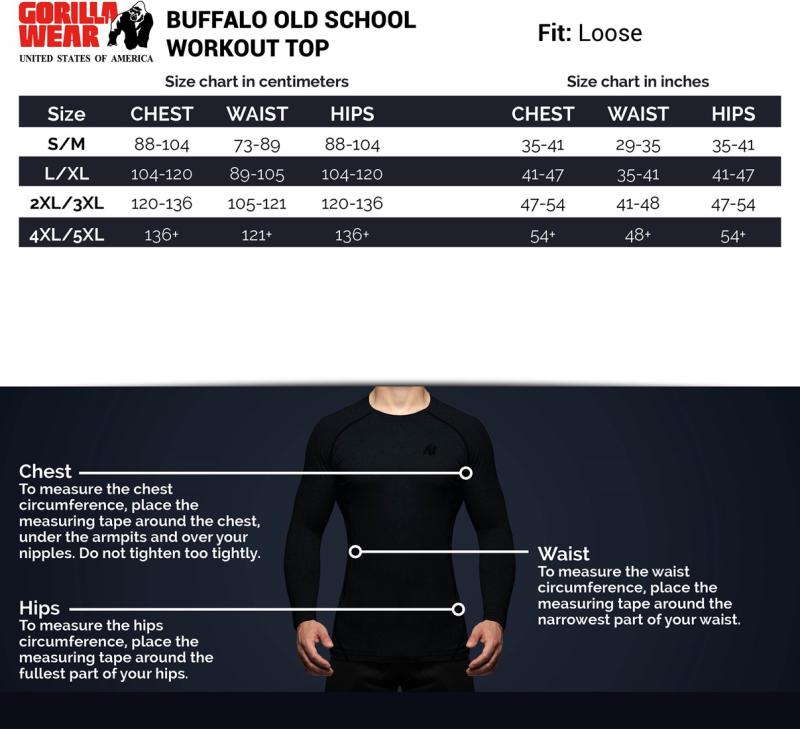Gorilla Wear Футболка Buffalo Old School Workout Top Black/Gray