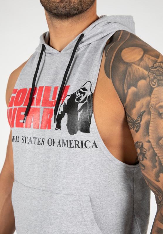 Gorilla Wear Безрукавка Rogers Hooded Tank Top  Gray Melange