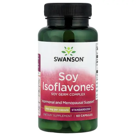Swanson, Изофлавоны сои, 750 мг, 60 капсул