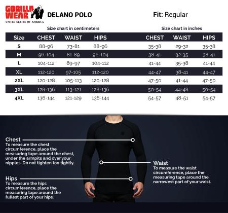 Gorilla Wear Футболка Delano Polo Beige/Black 