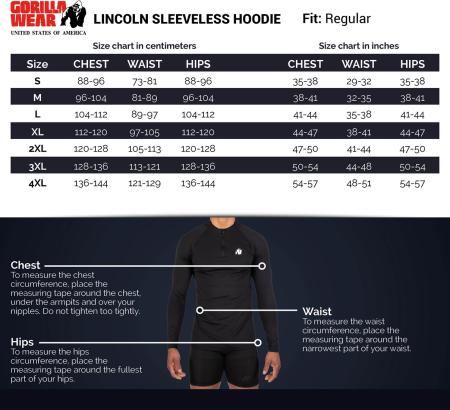 Gorilla Wear Безрукавка Lincoln Sleeveless Hoodie Black
