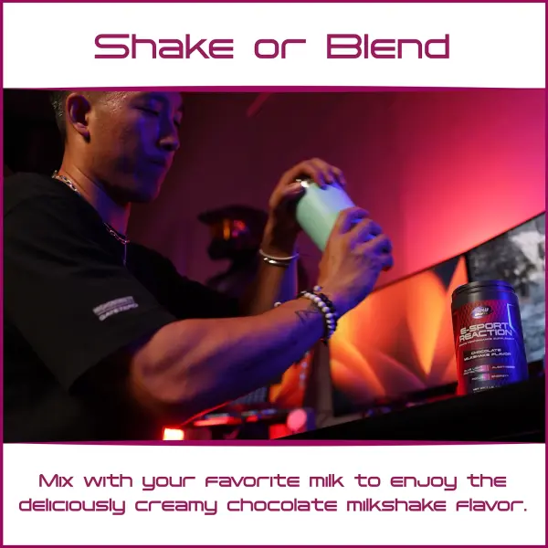 NOW Foods, Sports, E-Sport Reaction, шоколадный молочный коктейль, 454 г (1 фунт)
