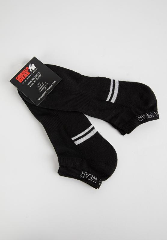 Gorilla Wear Носки Quarter Socks 2-Pack Black