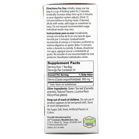 21st Century травяной чай для похудения лимон и лайм без кофеина 24 чайных пакетика 48 г (1,7 у 21st Century травяной чай для похудения лимон и лайм без кофеина 24 чайных пакетика 48 г (1,7 у