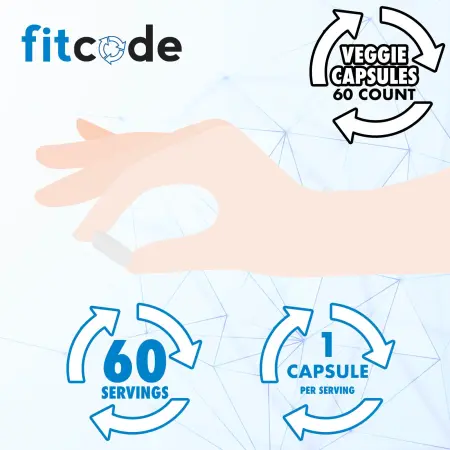 FITCODE, L-теанин, 200 мг, 60 растительных капсул – оригинальная продукция AthleticFuel