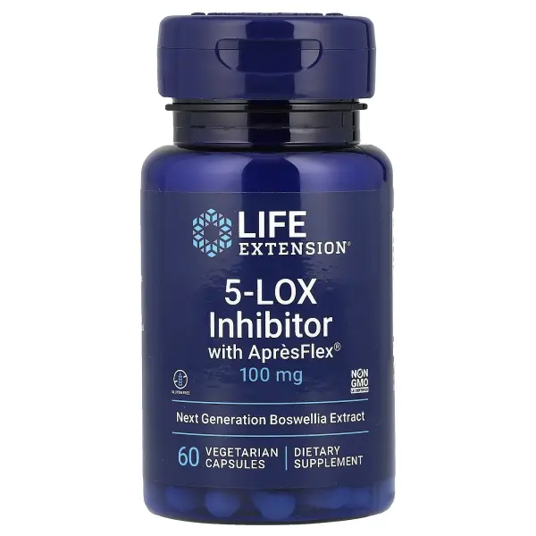 Life Extension Ингибитор 5-LOX с ApresFlex 100 мг 60 вегетарианских капсул