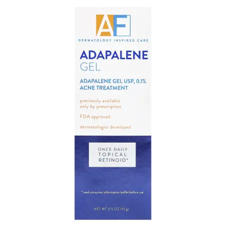 ACNE FREE, Гель адапален USP, 0,1%, средство от акне, 15 г (0,5 унции)