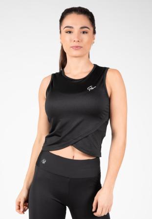 Gorilla Wear Женский Топ Estelle Twisted Crop Top Black
