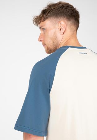 Gorilla Wear Футболка Logan Oversized T-Shirt Beige/Blue