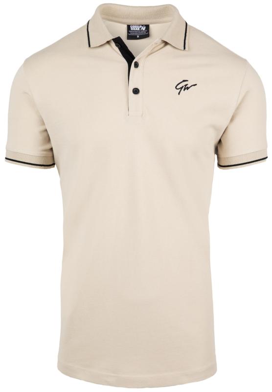 Gorilla Wear Футболка Delano Polo Beige/Black 