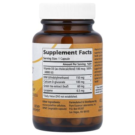 Pure Essence, DIM-D, 30 вегетарианских капсул – оригинальная продукция AthleticFuel