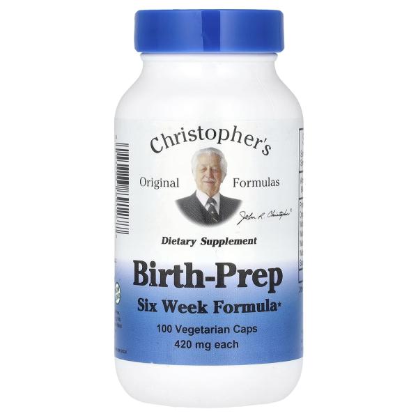 Christopher's Original Formulas, Birth-Prep, смесь для шестинедельной поддержки, 100 вегетарианских 