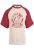 Gorilla Wear Футболка Logan Oversized T-Shirt Beige/Red