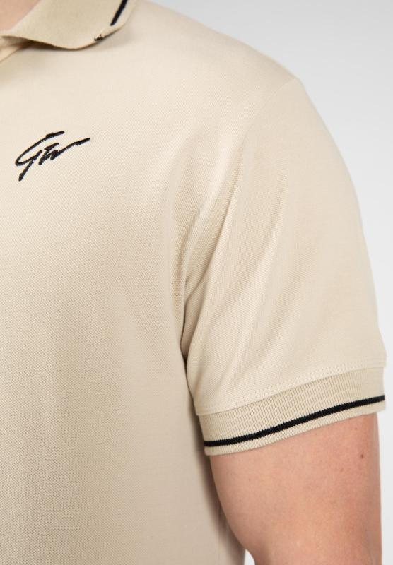 Gorilla Wear Футболка Delano Polo Beige/Black 