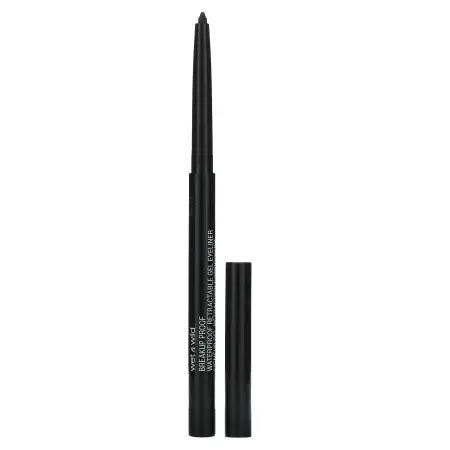 wet n wild, Breakup Proof, водостойкая выдвижная гелевая подводка для глаз, самый черный, 0,23 г (0,
