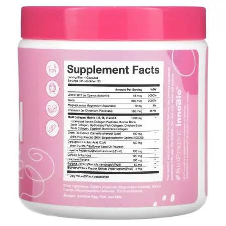 Obvi, Collagenic Burn, 120 капсул