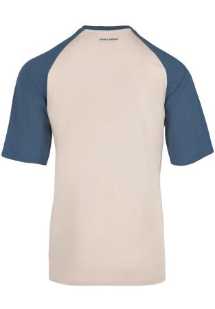 Gorilla Wear Футболка Logan Oversized T-Shirt Beige/Blue