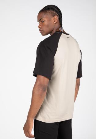 Gorilla Wear Футболка Logan Oversized T-Shirt Beige/Black