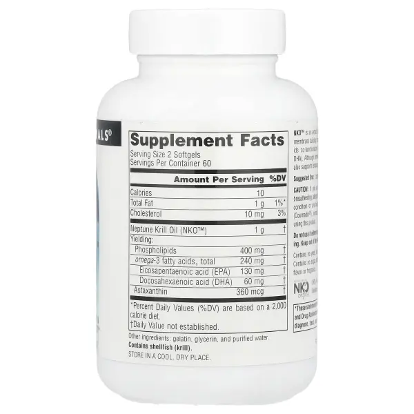 Source Naturals, NKO ™, масло криля Нептуна, 500 мг, 120 мягких таблеток – оригинальная продукция AthleticFuel