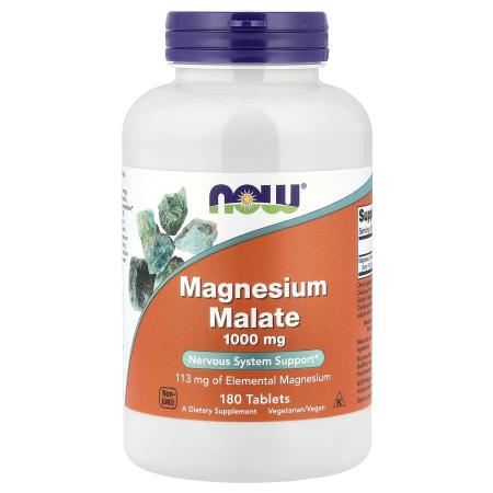 NOW Foods Малат магния 1000 мг 180 таблеток
