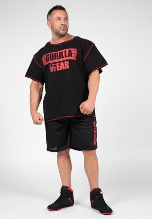 Gorilla Wear Футболка Wallace Workout Top - Black/Red