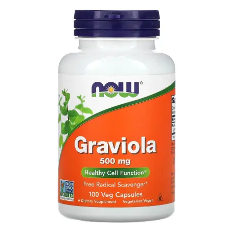 NOW Foods, Гравиола, 500 мг, 100 растительных капсул – оригинальная продукция AthleticFuel