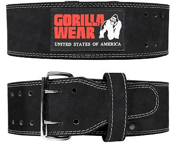 Gorilla Wear Пояс 4 Inch Leather Lifting Belt Black