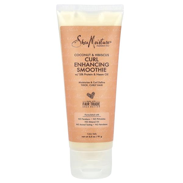 SheaMoisture Смузи для локонов с шелковым протеином и маслом нима, кокосом и гибискусом 91 г