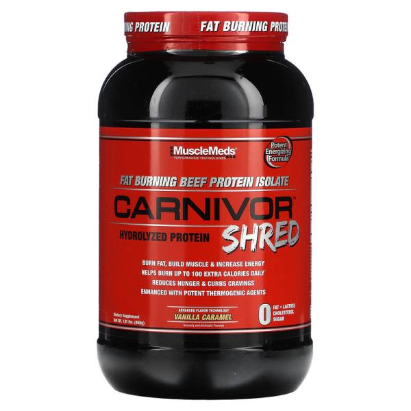 MuscleMeds, Carnivor Shred, гидролизованный протеин, 868 г (1,91 фунта)