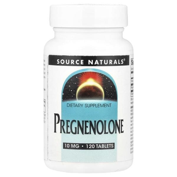 Source Naturals, Прегненолон, 10 мг, 120 таблеток