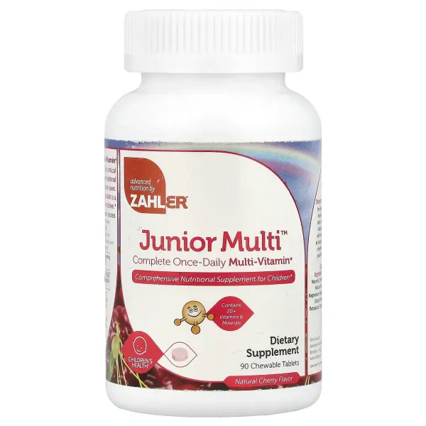 Zahler, Junior Multi™, мультивитаминный комплекс для приёма 1 раз в день, натуральный вишнёвый вкус,