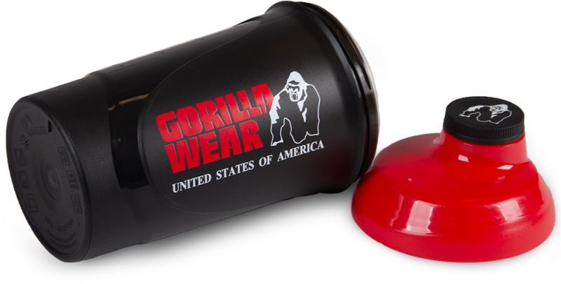 Gorilla Wear Шейкер Wave Shaker 600ML - Black/Red