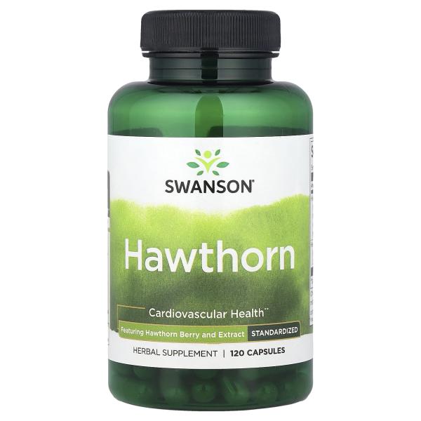 Swanson, Боярышник, стандартизированный, 120 капсул