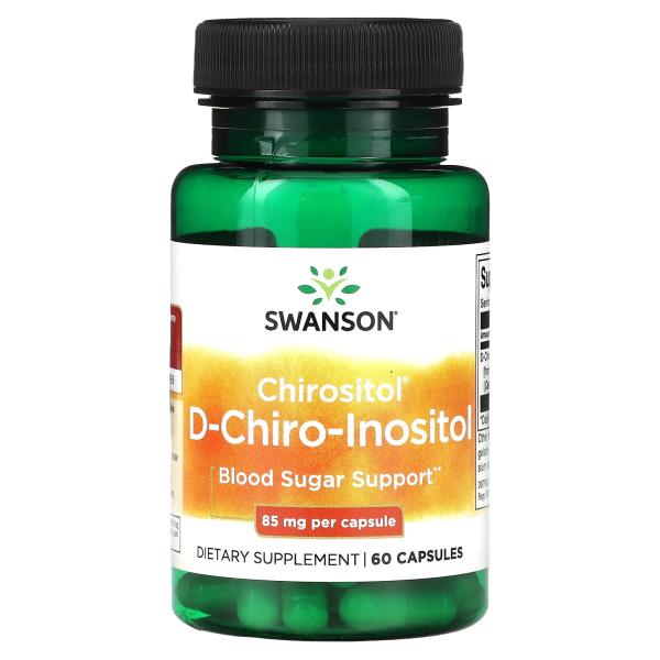 Swanson Chirositol D-хироинозитол 85 мг 60 капсул