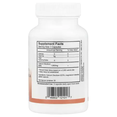 Arizona Natural, ЭДТА, 600 мг, 100 капсул