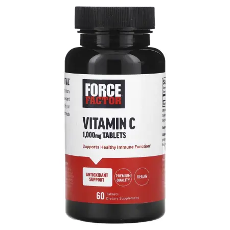Force Factor, витамин C, 1000 мг, 60 таблеток