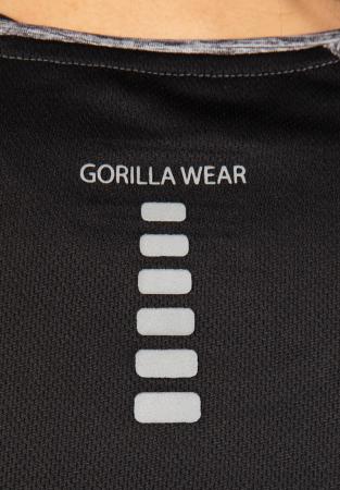 Gorilla Wear Женская футболка Monetta Performance T-Shirt Gray Melange/Black