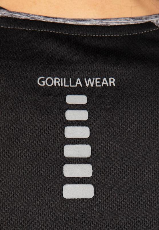 Gorilla Wear Женская футболка Monetta Performance T-Shirt Gray Melange/Black