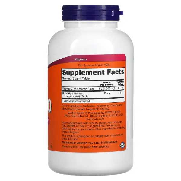 NOW Foods Витамин C-1000 250 таблеток – оригинальная продукция AthleticFuel