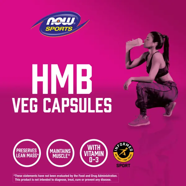 NOW Foods HMB Гидроксиметилбутират 500 мг 120  капсул