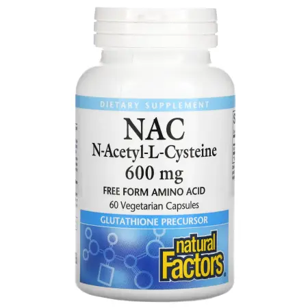 Natural Factors, NAC N--L , 600 , 60  