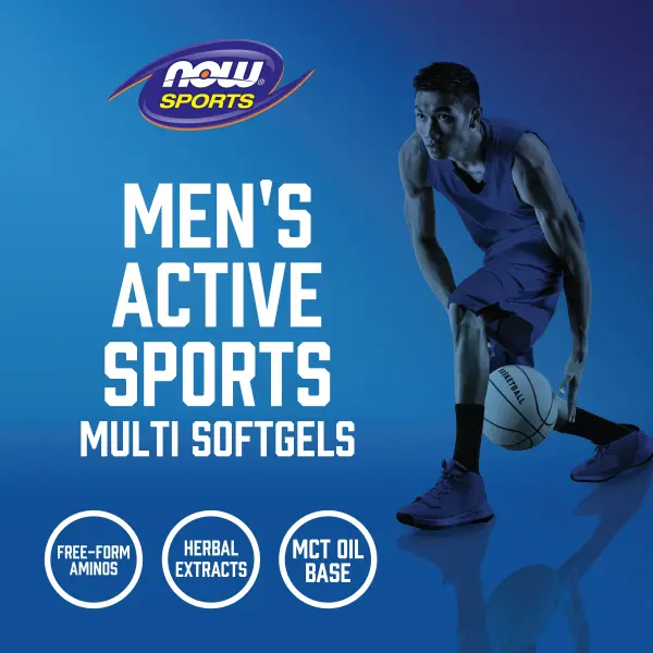 NOW Foods Sports мультивитамины для мужчин 90 мягких таблеток