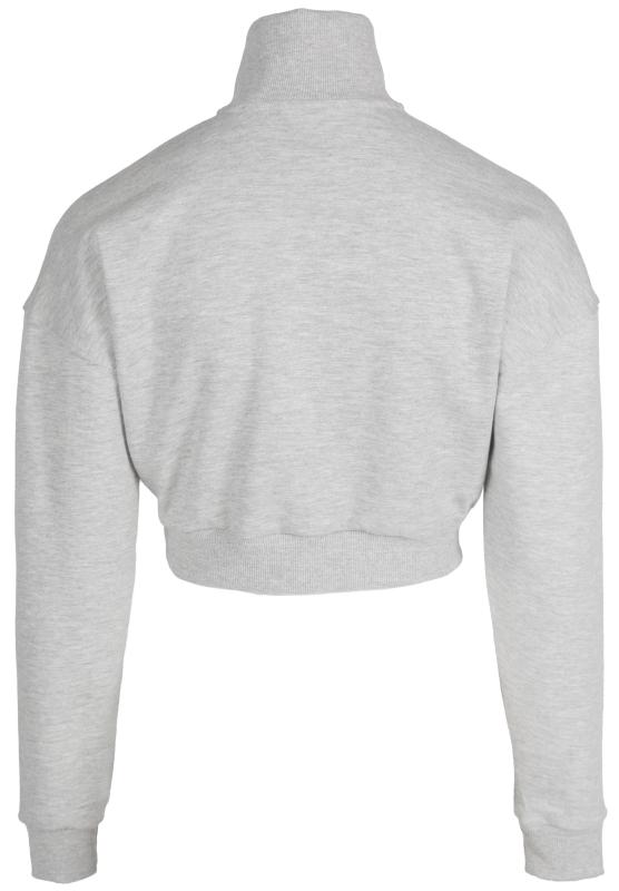 Gorilla Wear Женская кофта Ocala Cropped Half-Zip Sweatshirt - Gray