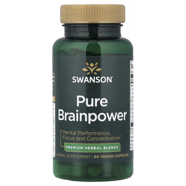 Swanson, Pure Brainpower, 60 веганских капсул